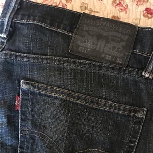 Men’s Levi’s 511 slim jean- dark blue- 32/32